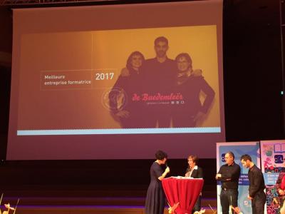 De Buedemleer meilleure entreprise formatrice 2017